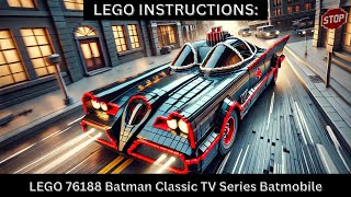 LEGO INSTRUCTIONS 🦇 LEGO 76188 Batman Classic TV Series Batmobile 🚗💥 | Retro Gotham City Adventure!