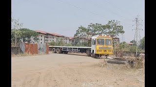 Tractor Trailer 40ft  Reverse parking Practise for Heavy license test #kerala