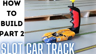 how to build a wood routed slot car track Part 2: Paint and braid