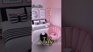 Choose your birthday month 🌸 and see your bedroom 💕😍#shorts #queenzoya