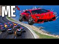 Running From Cops with Flying Spike Car on GTA 5 RP