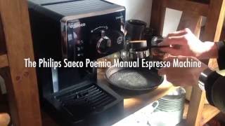 Phillips Saeco Poemia Manual Espresso Machine THE FOOD FOX