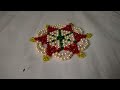 Beads Rangoli Design || showpiece Craft ideas || Moti Mahirap Design|| Beaded flower