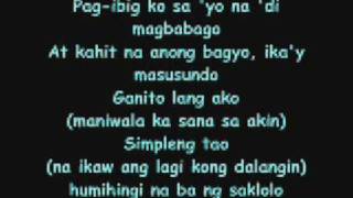 Simpleng Tao Gloc 9 Lyrics