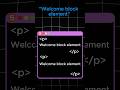 HTML Basics: Inline vs Block Elements Explained!