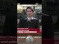 i found this funny about justin trudeau s resignation speech shorts