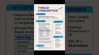 How to calculate Sewing Thread consumption #industrial #machine #sewing #thread