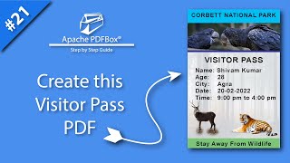 How to create pdf using Apache Pdfbox Library, PDFBox create PDF, pdfbox create pdf from template