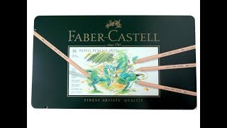 Faber Castell PITT pastel pencils | Unboxing | Color Chart | Demo