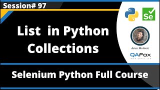 List in Python Collections (Selenium Python - Session 97)