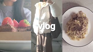 VLOG | Daily Dinners | living alone | Coach Brooklyn 39 Inner Bag | Tuna Pasta