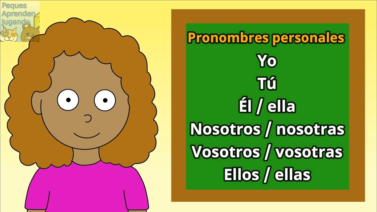 Los Pronombres Personales Para Niños Video De Peques Aprenden Jugando ...