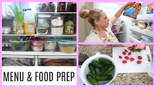 MENU PLAN, WAL-MART HAUL & FOOD PREP WITH ME