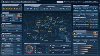 Interactive Web BI Dashboard| Large Screen Data Visualization | 3D Map Design