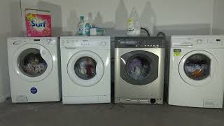 Wash race No.374 - Candy vs Bush vs Hotpoint vs zanussi / Cotton 40'c