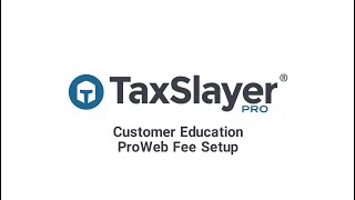Customer Education ProWeb Fee Setup