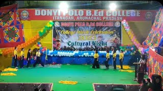 Donyi polo B. ED college Itanagar college week dance by yellow house