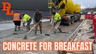 Commercial Concrete Work Continues - Digger vs Wheel Barrow - Clearing out our Back Passage - Ep 139