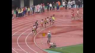 15年4月4日金栗杯男子１500ｍ２組（大会新記録）