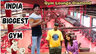 India's Biggest Gym💪in Ahmedabad | Gym Lounge Diamond🤩| इंडिया का सबसे बड़ा जिम|@CrazyBoyJustin