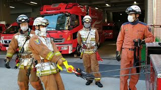 大阪☆消防局【正月早々、点検中に救急車が出場】🚒緊急消防車🚒Fire truck🚒소방차🚒दमकल🚒รถดับเพลิง🚒Xe cứu hỏa🚒شاحنة إطفاء🚒Itfaiye kamyonu🚒