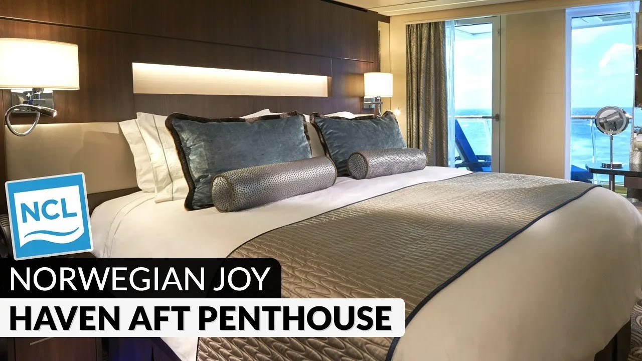 Norwegian Joy | The Haven Aft-Facing Penthouse With Balcony Tour ...