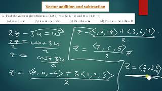 Addition and Subtraction of Vectors in  2 and 3 dimension by harmtedy