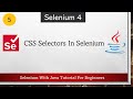 #5 CSS Selectors in Selenium | Selenium WebDriver Tutorial For Beginners | Selenium With Java