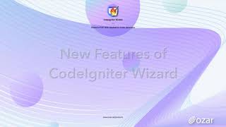 New Features of CodeIgniter Wizard