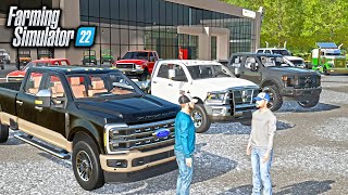 BUYING THE BEST FARM TRUCK! (TRUCK SHOPPING) | FARMING SIMULATOR 22