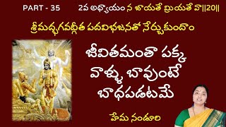 జీవితం అంతా ఇంకొకరిపై పడి ఏడవటమేనా?భగవద్ గీత2.20| Lalitha Nanduri \u0026 Hema Nanduri | Rojukoslokam