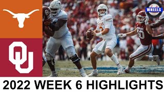 Texas vs Oklahoma Highlights | College Football Week 6 | 2022 College Football Highlights