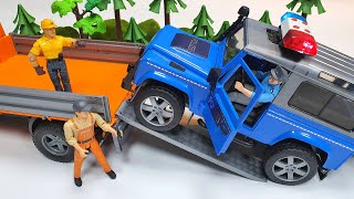 bruder police car toys videos / police chase / bruder toys