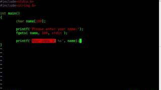C Programing - Part 7 - Get User Input