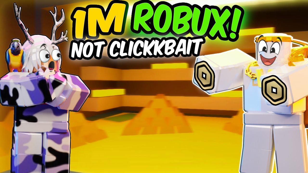 YOU CAN GET 1M ROBUX FOR FREE NOT CLICKBAIT! - YouTube