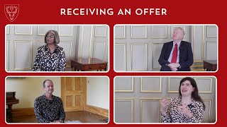 Hertford Voices: receiving an offer from Hertford