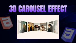 Create a 3D Animated Carousel Effect Using Only HTML & CSS | Step-by-Step Tutorial for Beginners