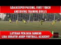 LATIHAN DIVING KIPER LIGA SURATIN ASIOP | GOALKEEPER PASSING FIRST TOUCH AND DIVING TRAINING