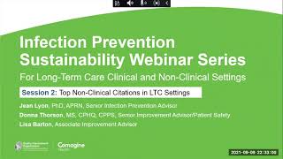 IP Sustainability Webinar Series Session No. 2: Top Clinical Citations in LTC Non-Clinical Settings
