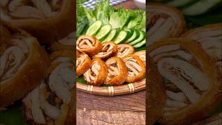 Giò cuộn chiên giòn - món chay ngon và lạ miệng