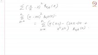 35.4 Proof of Weierstrass approximation theorem