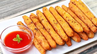 Poha Fingers | Easy Crispy Poha And Potato Fingers | Flattened Rice Fingers | Snacks Recipe| toasted