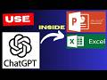 Use ChatGPT Inside Excel and PowerPoint Like a Pro Step by Step