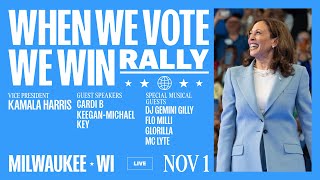 VP Kamala Harris in Milwaukee, WI | When We Vote We Win Rally