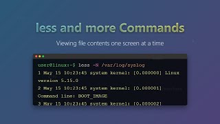 less vs more Commands in Linux: File Paging Explained for Beginners!
