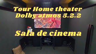 Tour Home theater 5.2.2 Dolby atmos, antes e depois