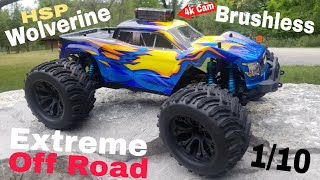 Crazy Off Road Bashing!! (HSP Wolverine Pro Brushless) It's a  Beast!!