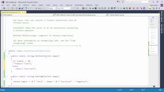 DevExpress CodeRush: Expand Ternary Expression