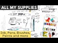 My MUST HAVE Ink and Watercolour Sketching Supplies - For ANY BUDGET