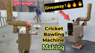 How to Make Cricket Bowling Machine at Home | Step by Step | Part-4 | Giveaway Surprise